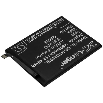 3.85V, 4800mAh, Li-Polymer Battery fits Htc, Desire 20 Pro, 18.48Wh