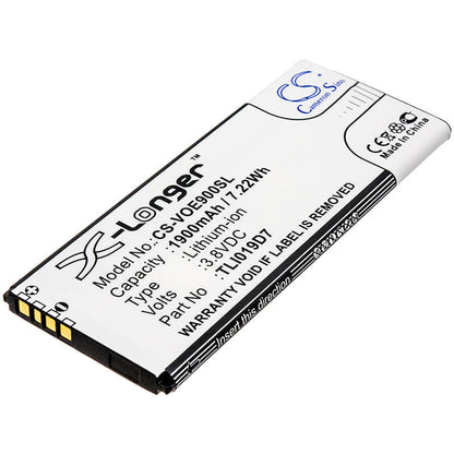 3.8V, 1900mAh, Li-ion Battery fits Tcl, 5033a, 5033d, 7.22Wh