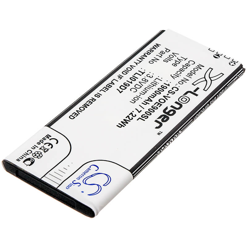 3.8V, 1900mAh, Li-ion Battery fits Tcl, 5033a, 5033d, 7.22Wh