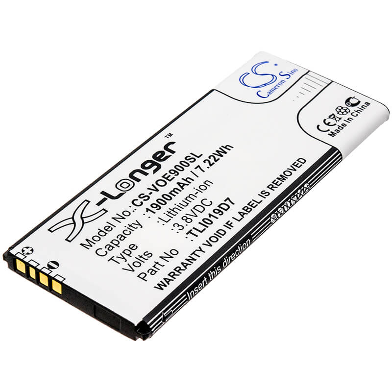 3.8V, 1900mAh, Li-ion Battery fits Vodafone, Smart E9, Vfd520, 7.22Wh