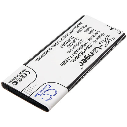 3.8V, 1900mAh, Li-ion Battery fits Vodafone, Smart E9, Vfd520, 7.22Wh