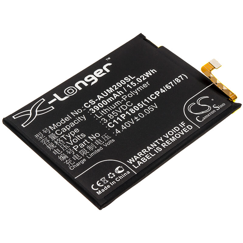 3.85V, 3900mAh, Li-Polymer Battery fits Asus, Zb633kl, Zenfone Max M2, 15.015Wh