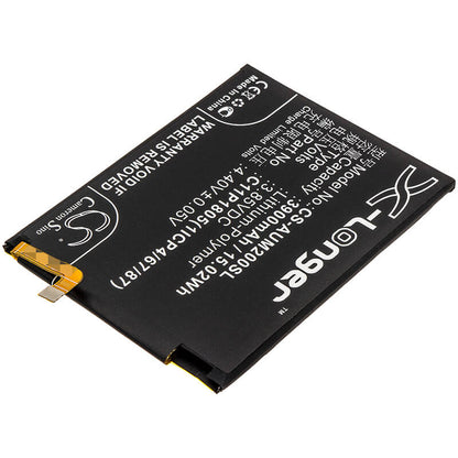 3.85V, 3900mAh, Li-Polymer Battery fits Asus, Zb633kl, Zenfone Max M2, 15.015Wh