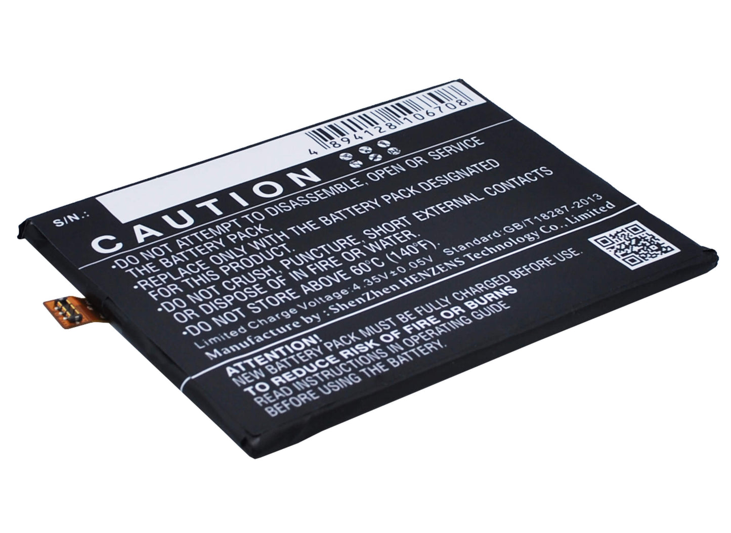 3.8V, 3300mAh, Li-Polymer Battery fits Tcl, 3n, I718m, 12.54Wh