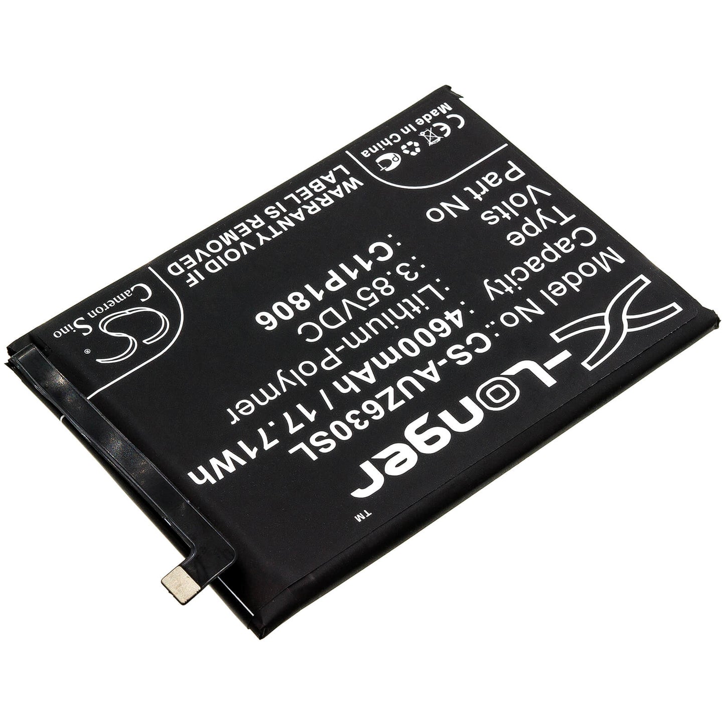 3.85V, 4600mAh, Li-Polymer Battery fits Asus, Zenfone 6 2019, Zenfone 6 2019 Dual Sim, 17.71Wh