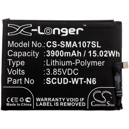 3.85V, 3900mAh, Li-Polymer Battery fits Samsung, A20s, Galaxy A10s, 15.015Wh