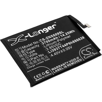 3.85V, 3700mAh, Li-Polymer Battery fits Nubia, Nx609j, Red Magic, 14.245Wh