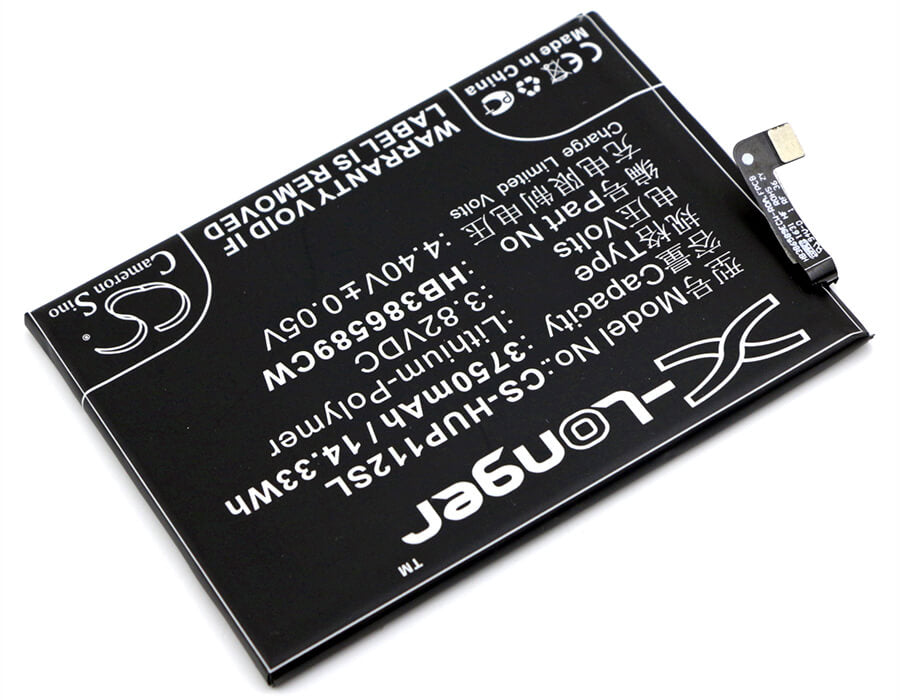 3.82V, 3750mAh, Li-Polymer Battery fits Huawei, Berkeley, Bkl-al00, 14.325Wh