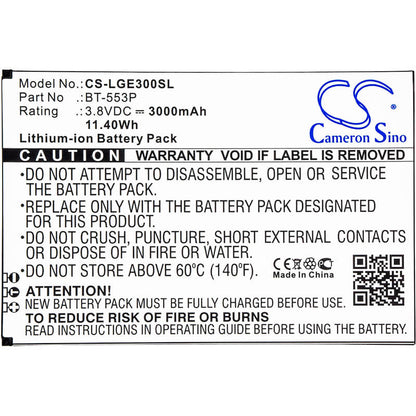 3.8V, 3000mAh, Li-ion Battery fits Leagoo, Elite 3, 11.4Wh