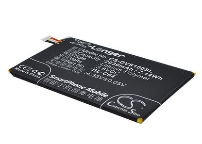 3.8V, 2030mAh, Li-Polymer Battery fits Doov, S2x, 7.714Wh