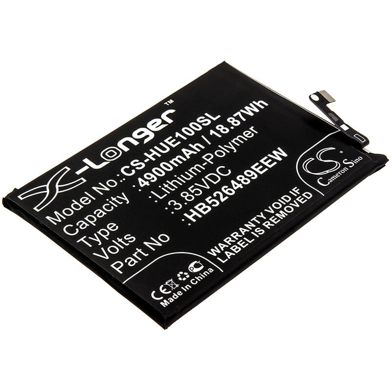 3.85V, 4900mAh, Li-Polymer Battery fits Huawei, Changwan 9a, Changxiang 10e, 18.865Wh