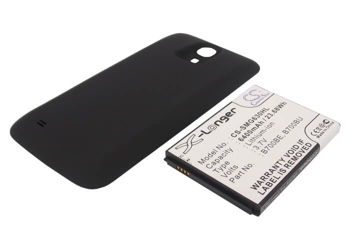 3.7V, 6400mAh, Li-ion Battery fits Samsung, Galaxy Mega 6.3, Galaxy Mega 6.3 Lte 8gb, 23.68Wh