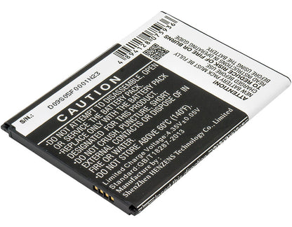 3.8V, 3200mAh, Li-ion Battery fits Samsung, Galaxy Mega 6.3, Galaxy Mega 6.3 Duos, 12.16Wh
