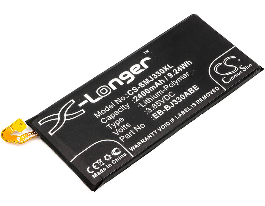 3.85V, 2400mAh, Li-Polymer Battery fits Samsung, Galaxy J3 2017, Galaxy J3 2017 Td-lte, 9.24Wh