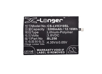 3.8V, 3200mAh, Li-Polymer Battery fits Lenovo, A7010a48, A7010-a48, 12.16Wh