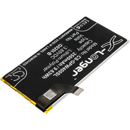 3.85V, 2500mAh, Li-Polymer Battery fits Google, G020m, Pixel 4, 9.625Wh