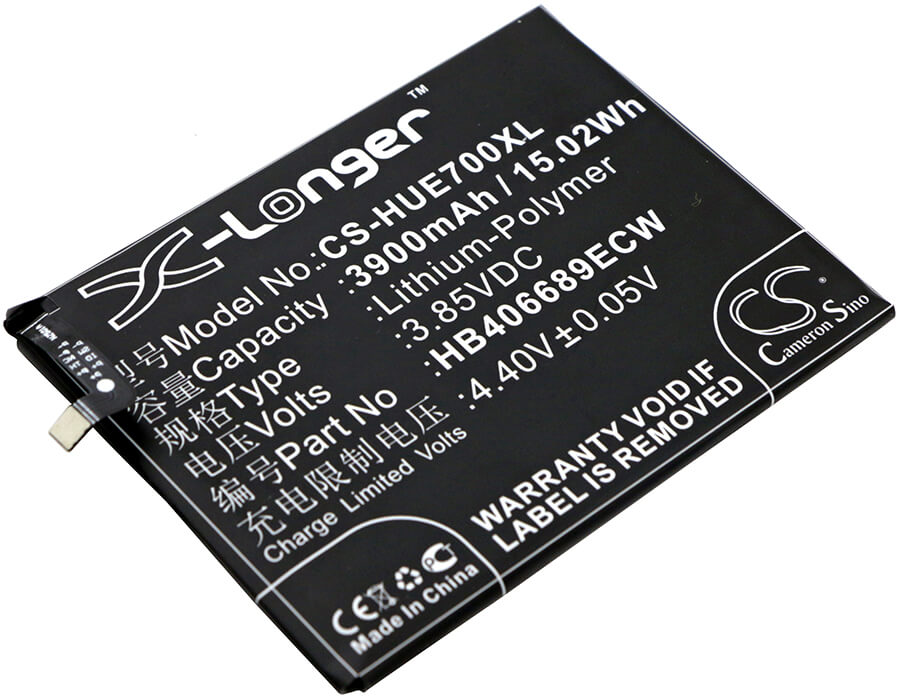 3.85V, 3900mAh, Li-Polymer Battery fits Huawei, Ascend Xt2, Dub-l21, 15.015Wh
