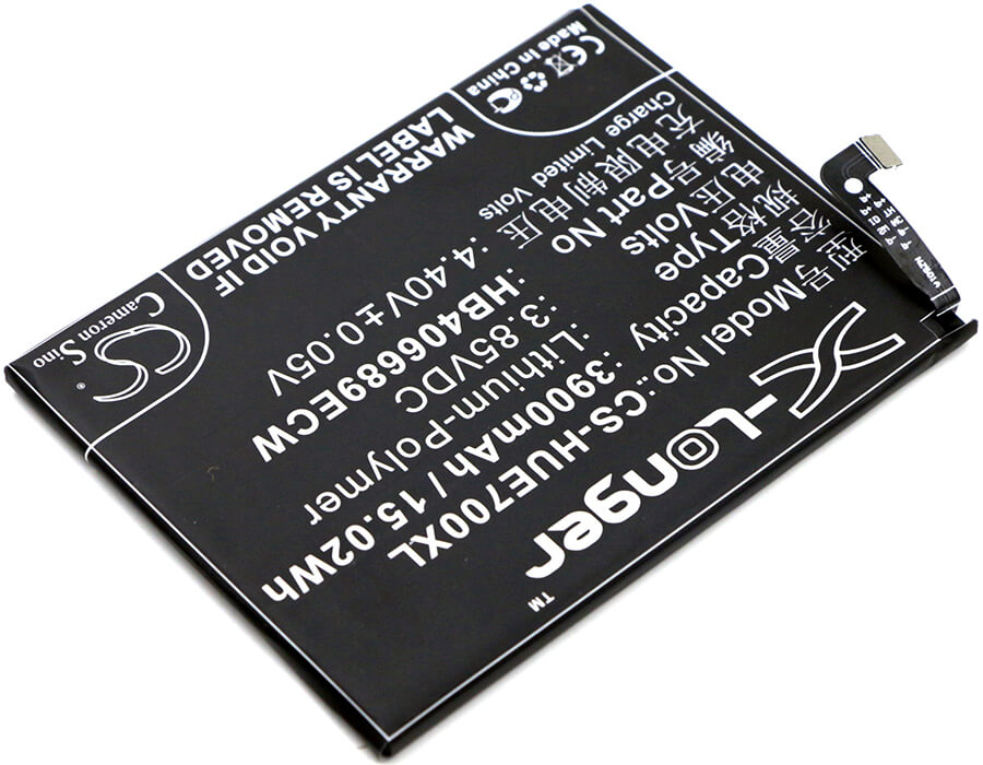 3.85V, 3900mAh, Li-Polymer Battery fits Huawei, Ascend Xt2, Dub-l21, 15.015Wh
