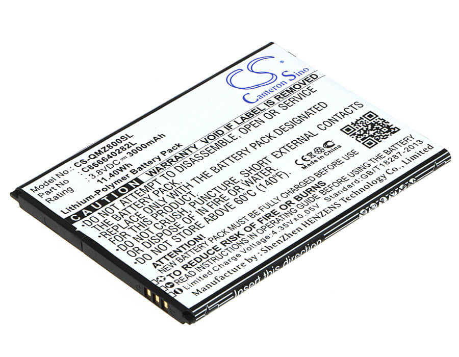3.8V, 3000mAh, Li-Polymer Battery fits Blu, D690u, L050, 11.4Wh