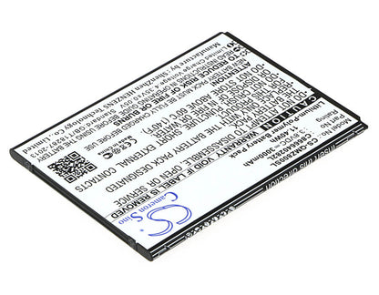 3.8V, 3000mAh, Li-Polymer Battery fits Qmobile, Z8 Plus, 11.4Wh