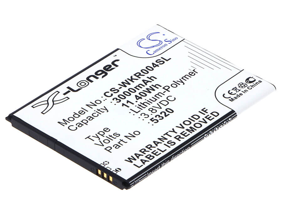 3.8V, 3000mAh, Li-Polymer Battery fits Wiko, Ridge Fab, Ridge Fab 4g, 11.4Wh