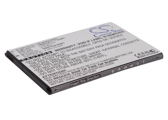 3.7V, 1900mAh, Li-ion Battery fits Huawei, Ascend G750, Ascend G750-t00, 7.03Wh