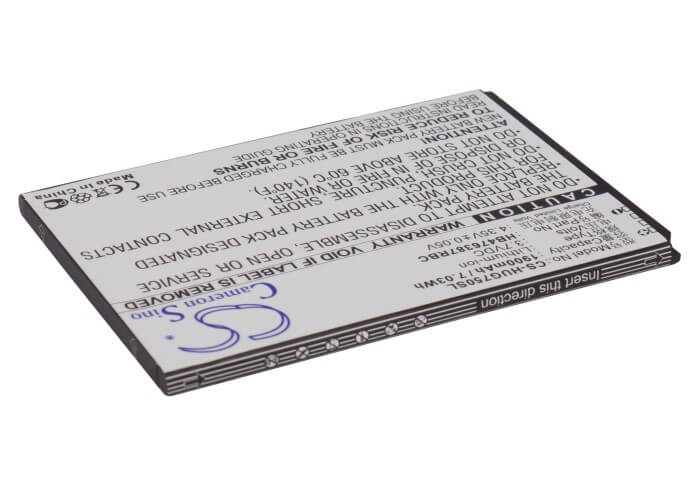 3.7V, 1900mAh, Li-ion Battery fits Huawei, Ascend G750, Ascend G750-t00, 7.03Wh