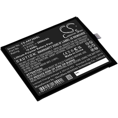 3.8V, 2800mAh, Li-Polymer Battery fits Archos, 5.5 Hero V3, Bsf28, 10.64Wh