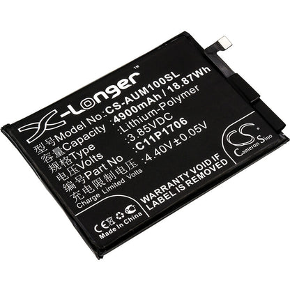 3.85V, 4900mAh, Li-Polymer Battery fits Asus, Zb602kl, Zenfone Max Pro M1, 18.865Wh