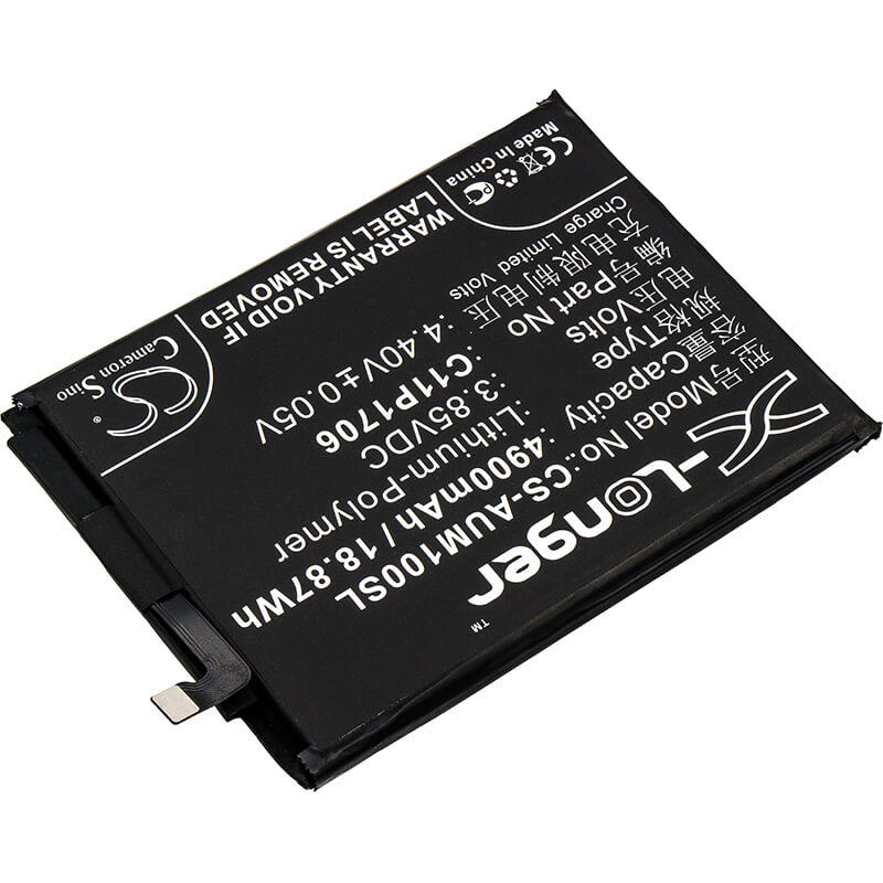 3.85V, 4900mAh, Li-Polymer Battery fits Asus, Zb602kl, Zenfone Max Pro M1, 18.865Wh