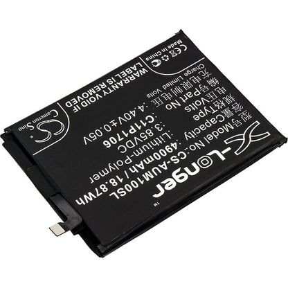 3.85V, 4900mAh, Li-Polymer Battery fits Asus, Zb602kl, Zenfone Max Pro M1, 18.865Wh