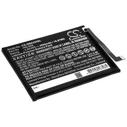 3.85V, 4900mAh, Li-Polymer Battery fits Samsung, Galaxy A02, Galaxy A02 2021, 18.865Wh