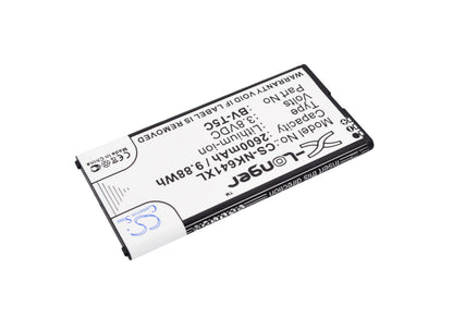 3.8V, 2600mAh, Li-ion Battery fits Microsoft, Lumia 640, Rm-1073, 9.88Wh