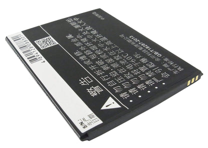 3.7V, 1900mAh, Li-ion Battery fits Amoi, 862w, A900t, 7.03Wh