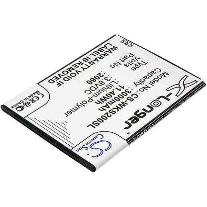 3.8V, 3000mAh, Li-Polymer Battery fits Casper, Via V6x, 11.4Wh