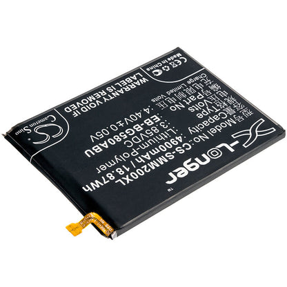 3.85V, 4900mAh, Li-Polymer Battery fits Samsung, Galaxy A40s, Galaxy A40s 2019, 18.865Wh