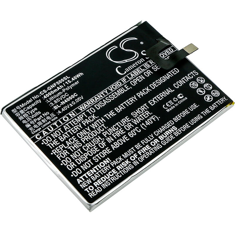 3.85V, 4000mAh, Li-Polymer Battery fits Gionee, F5, F5 Td-lte Dual Sim, 15.4Wh