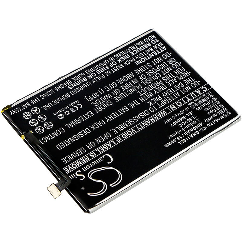3.85V, 4000mAh, Li-Polymer Battery fits Gionee, A1 Lite, A1 Lite Dual Sim, 15.4Wh