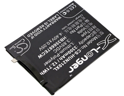 3.85V, 3300mAh, Li-Polymer Battery fits Huawei, Bac-al00, Bac-l23, 12.705Wh
