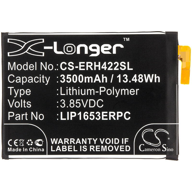3.85V, 3500mAh, Li-Polymer Battery fits Sony, H3213, H3223, 13.475Wh