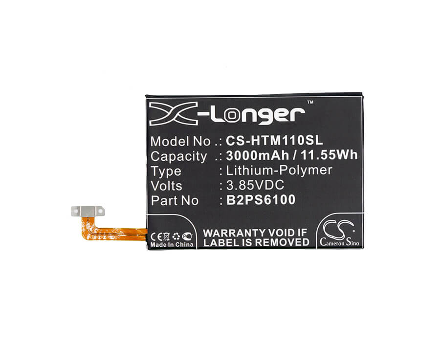 3.85V, 3000mAh, Li-Polymer Battery fits Htc, 10 4g Lte, 10 Lifestyle, 11.55Wh