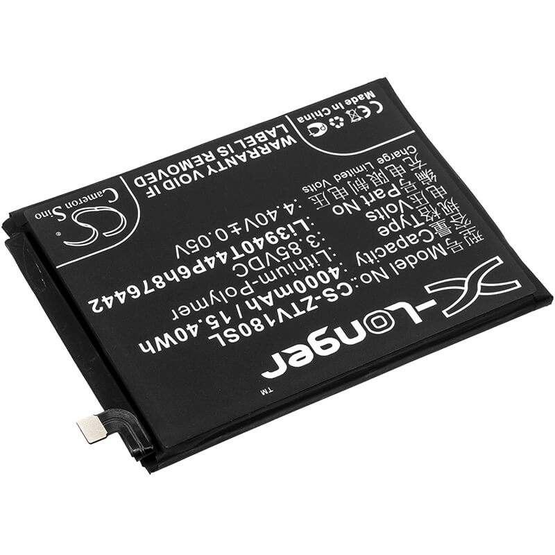3.85V, 4000mAh, Li-Polymer Battery fits Zte, Nubia V18, Nx612, 15.4Wh