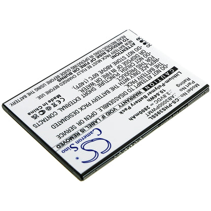 3.8V, 2800mAh, Li-Polymer Battery fits Philips, Cts395, Xenium S395, 10.64Wh
