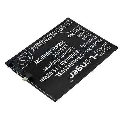 3.85V, 3900mAh, Li-Polymer Battery fits Huawei, Aqm-al00, Aqm-tl00, 15.015Wh