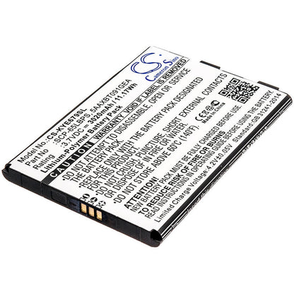 3.7V, 3020mAh, Li-Polymer Battery fits Kyocera, Duraforce Xd, E6790, 11.174Wh