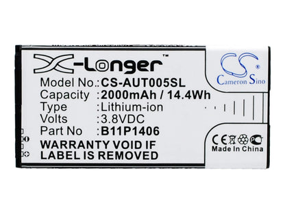 3.8V, 2000mAh, Li-ion Battery fits Asus, Padfone X Mini 4.5, Padfone X Mini 4.5 4g, 7.6Wh