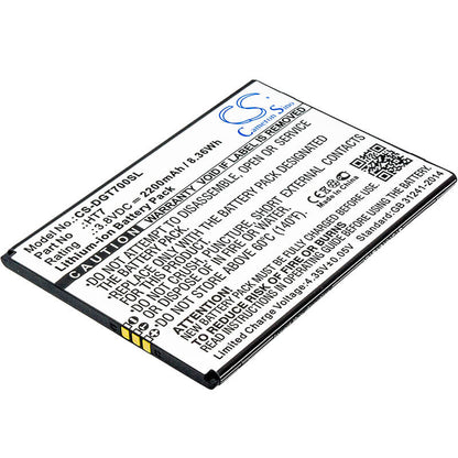 3.8V, 2200mAh, Li-ion Battery fits Doogee, Homtom Ht7, T7, 8.36Wh
