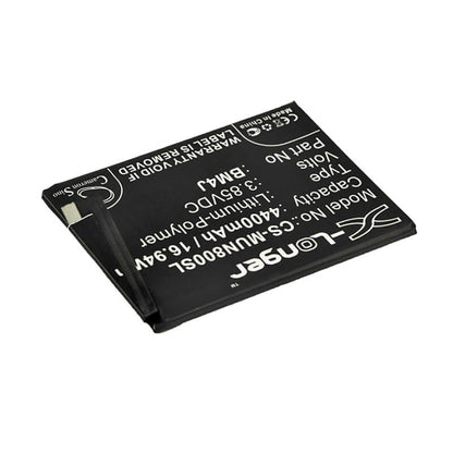 3.85V, 4400mAh, Li-Polymer Battery fits Redmi, M1908c3je, M1908c3jg, 16.94Wh