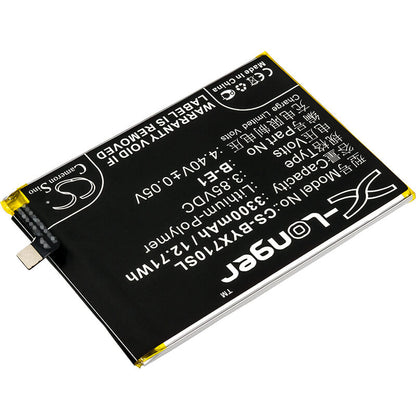 3.85V, 3300mAh, Li-Polymer Battery fits Bbk, Vivo Y71, Y71 Dual Sim, 12.705Wh