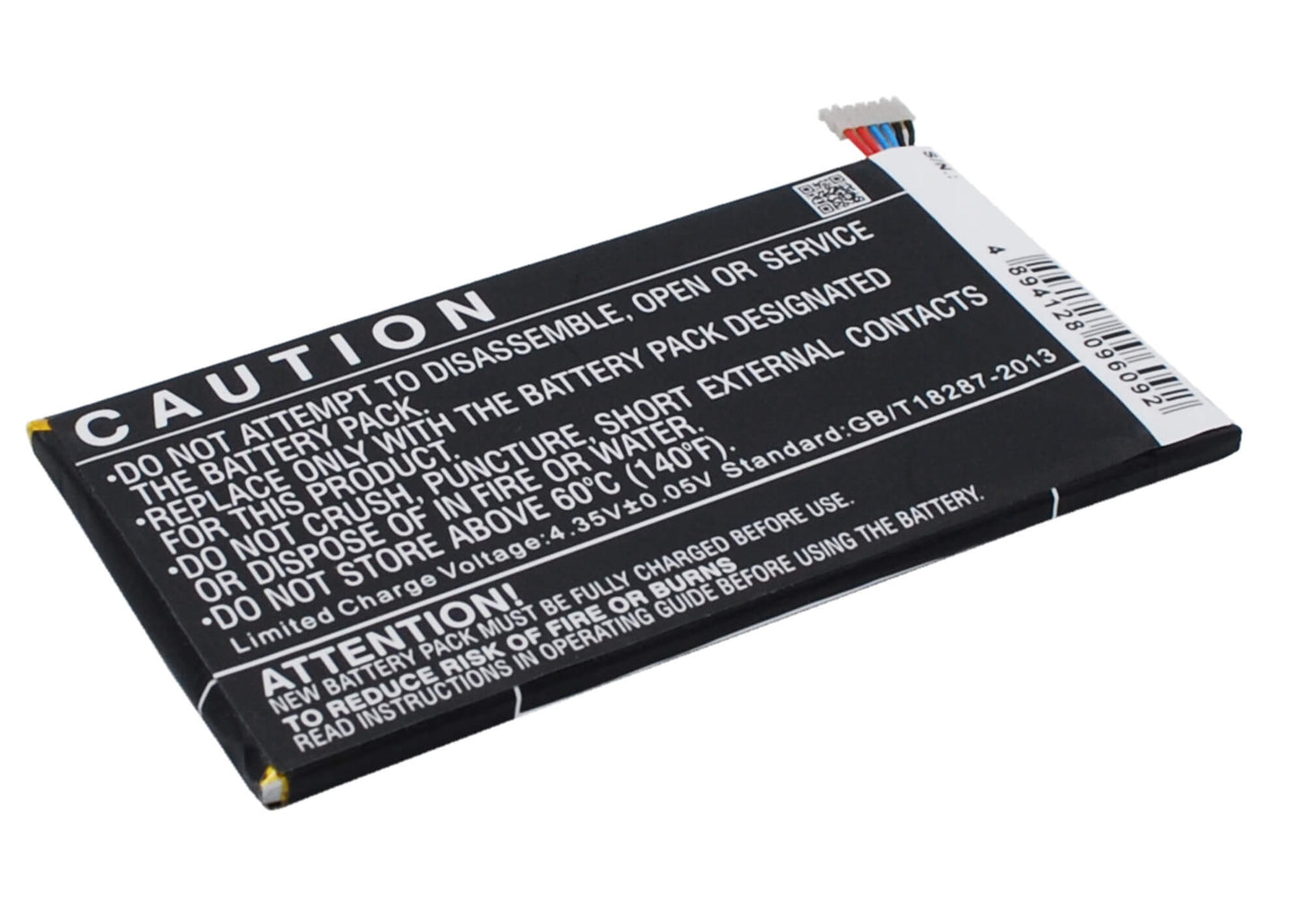 3.8V, 2000mAh, Li-Polymer Battery fits Wiko, Darkfull, 7.6Wh